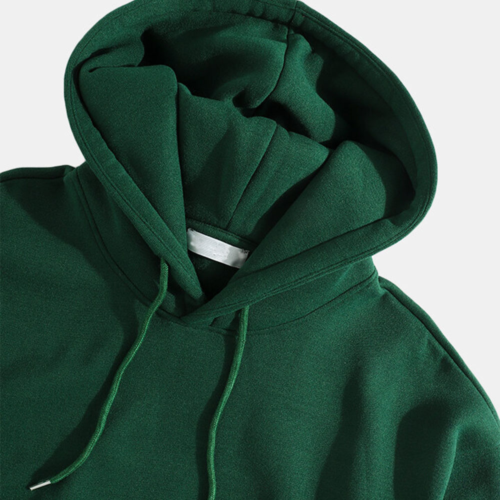 Mens Custom Logo Blank Big Pocket Hoodies Black Hoodie